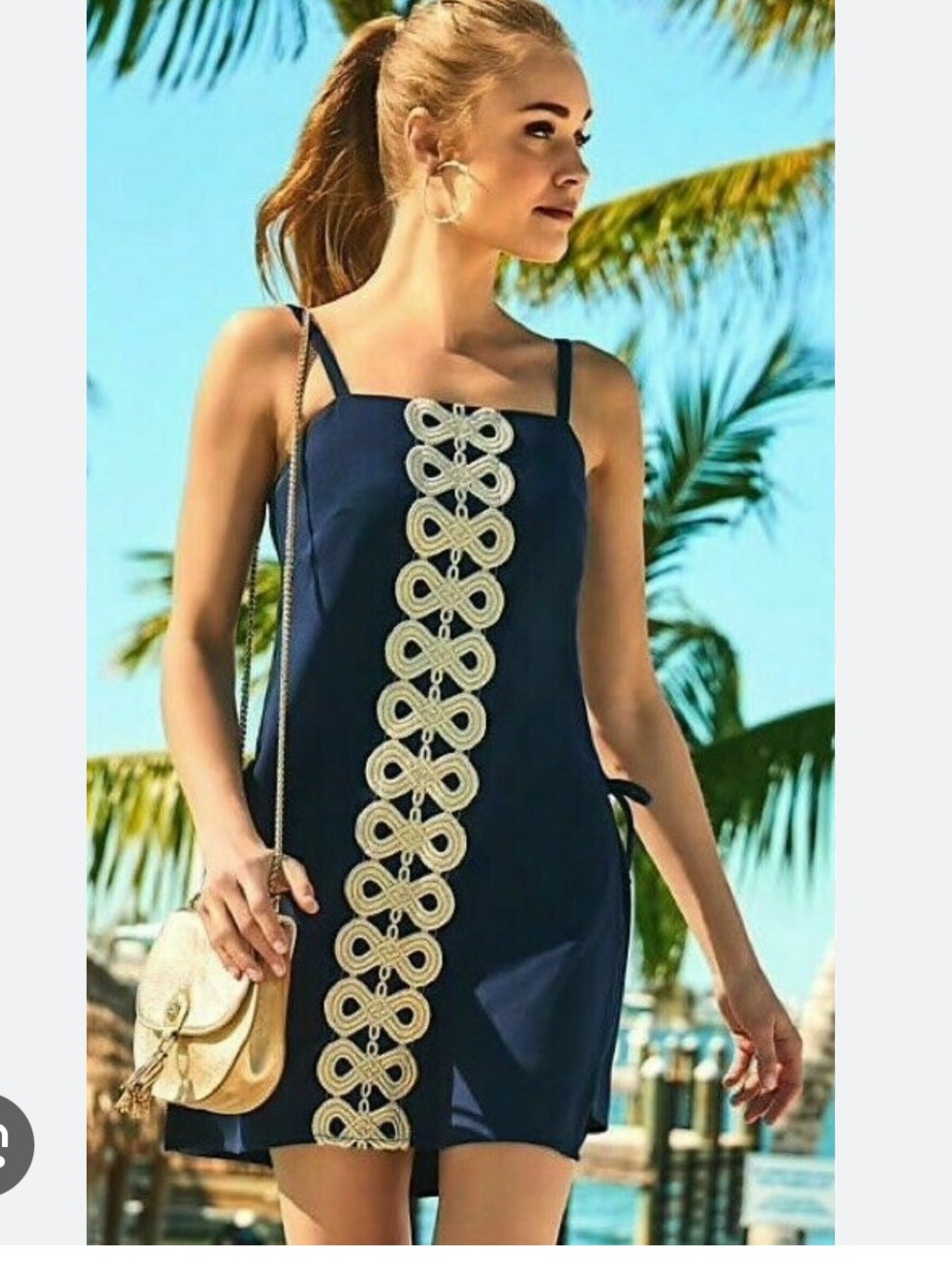 Lilly Pulitzer Sahar Romper in True Navy